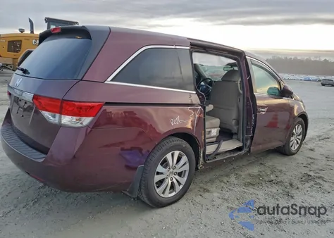 2015 Honda Odyssey Exl z USA, uszkodzony, nr VIN 5FNRL5H69FB066948